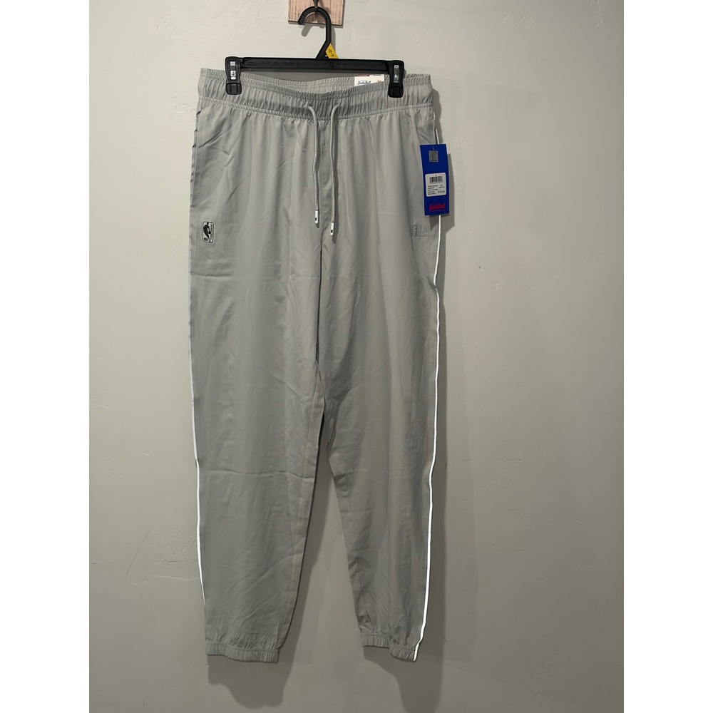 NBA Mens Warm Up Pant Comfort Fit Gray Joggers ZFMJ543S Medium NWT
